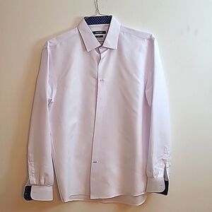 Nine West women's long-sleeved white button-down shirt - Large